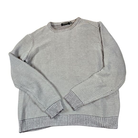 Mens XXL Gray Sweater Knit Pullover Crewneck - Picture 9 of 9